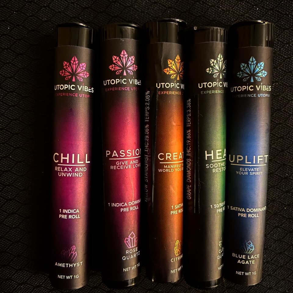 Variety of cannabis pre-rolls
